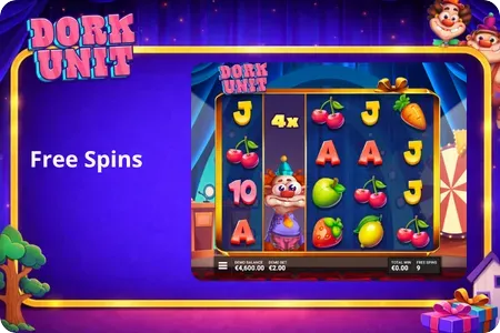 Dork Unit Dork Spins free spins round with expanded Wild Dork Reels